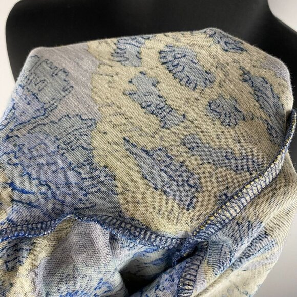 LOGO By Lori Goldstein Womens US XS Floral Cotton Modal Woven Chiffon Tunic Top - Picture 11 of 16